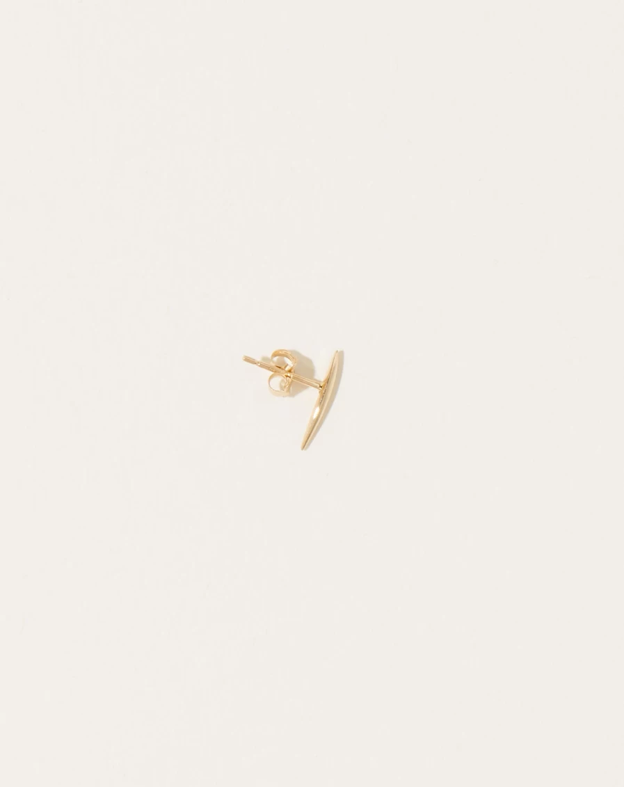 "Quarry Natural Grain Stud Earrings – Minimalist Organic Jewelry"