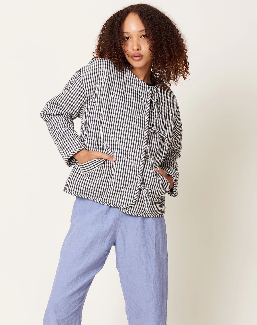 Kowtow Mini Check Quilted Jacket - Sustainable Cotton Ethical Fashion