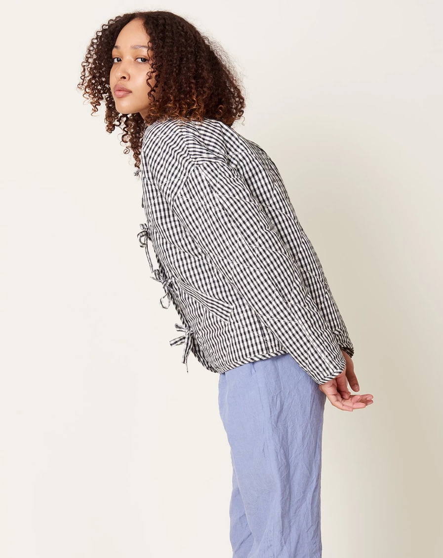 Kowtow Mini Check Quilted Jacket - Sustainable Cotton Ethical Fashion
