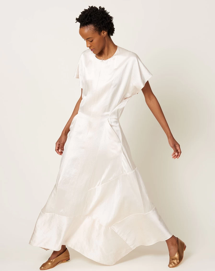 Zero + Maria Cornejo Long Elia Porcelain Dress - Elegant Maxi Dress
