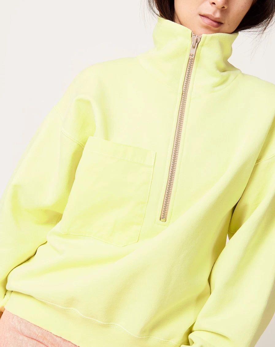 Rachel Comey Fluo Green Spence Sweatshirt - Women's Casual Pullover Hoodie