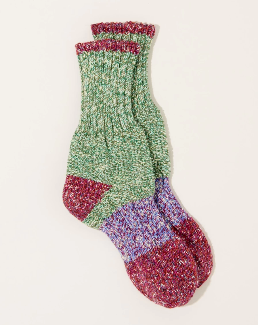 Kapital Green Slub Yarn Pop Socks - 56 Pack Limited Edition