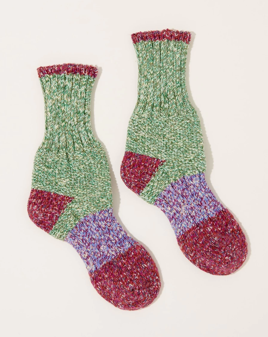 Kapital Green Slub Yarn Pop Socks - 56 Pack Limited Edition
