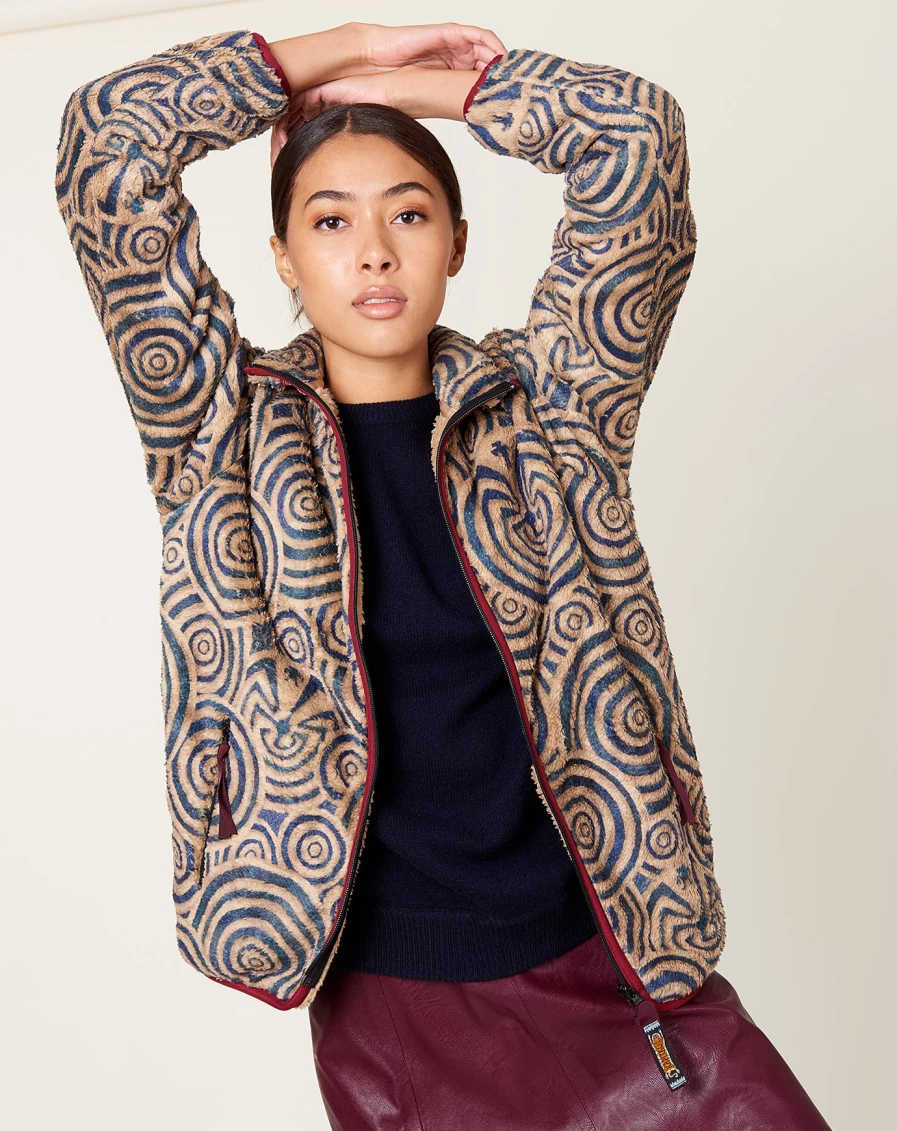Kapital Maze Fleece Jacket - Vintage Inspired Cozy Pullover for Men & Women