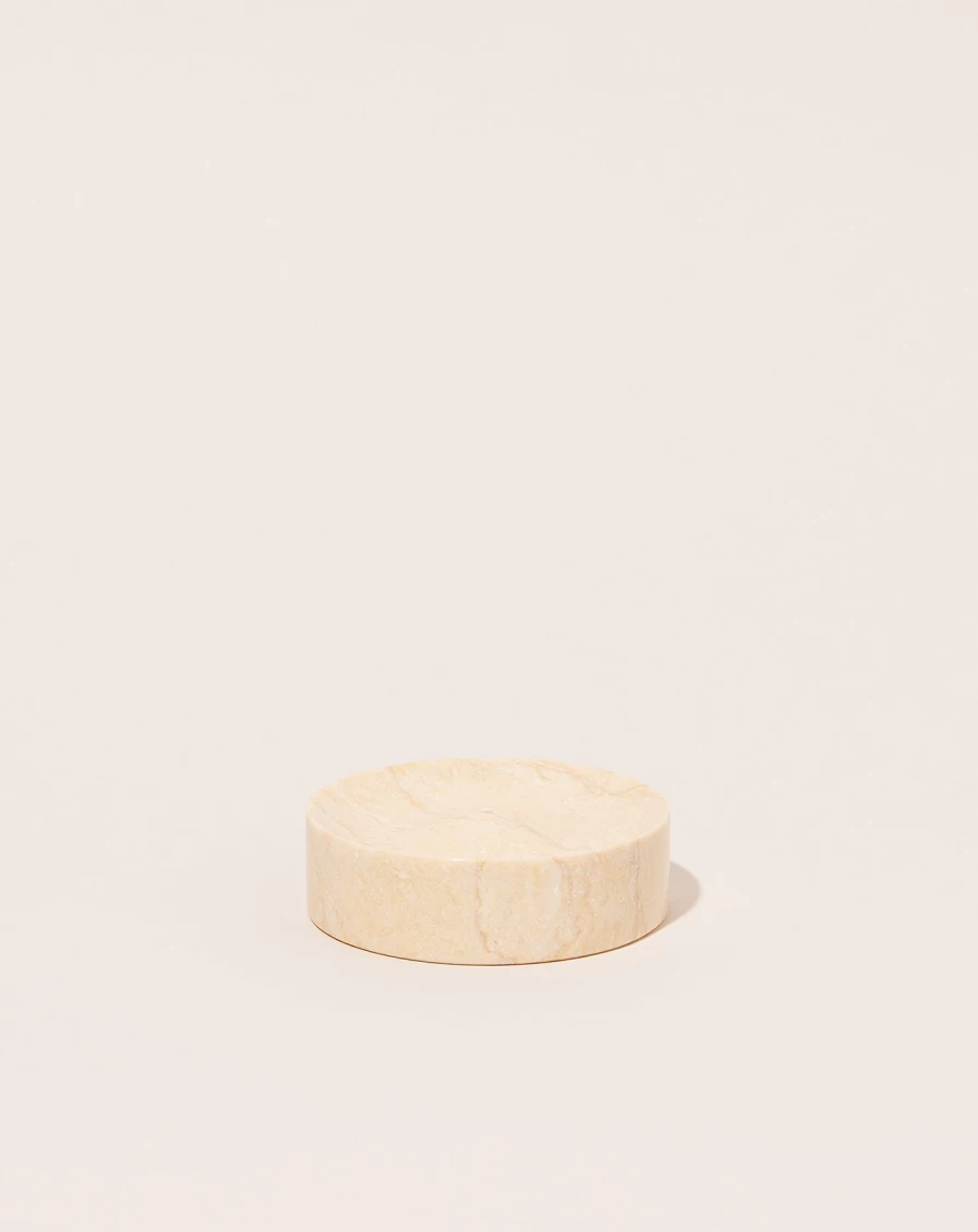 Binu Binu Cream Marble Incense Holder - Elegant Stone Aromatherapy Accessory for Home Decor