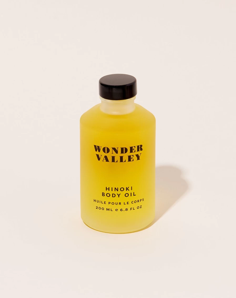 Wonder Valley Hinoki Body Oil - Natural Moisturizing & Relaxing Scent for Skin Care