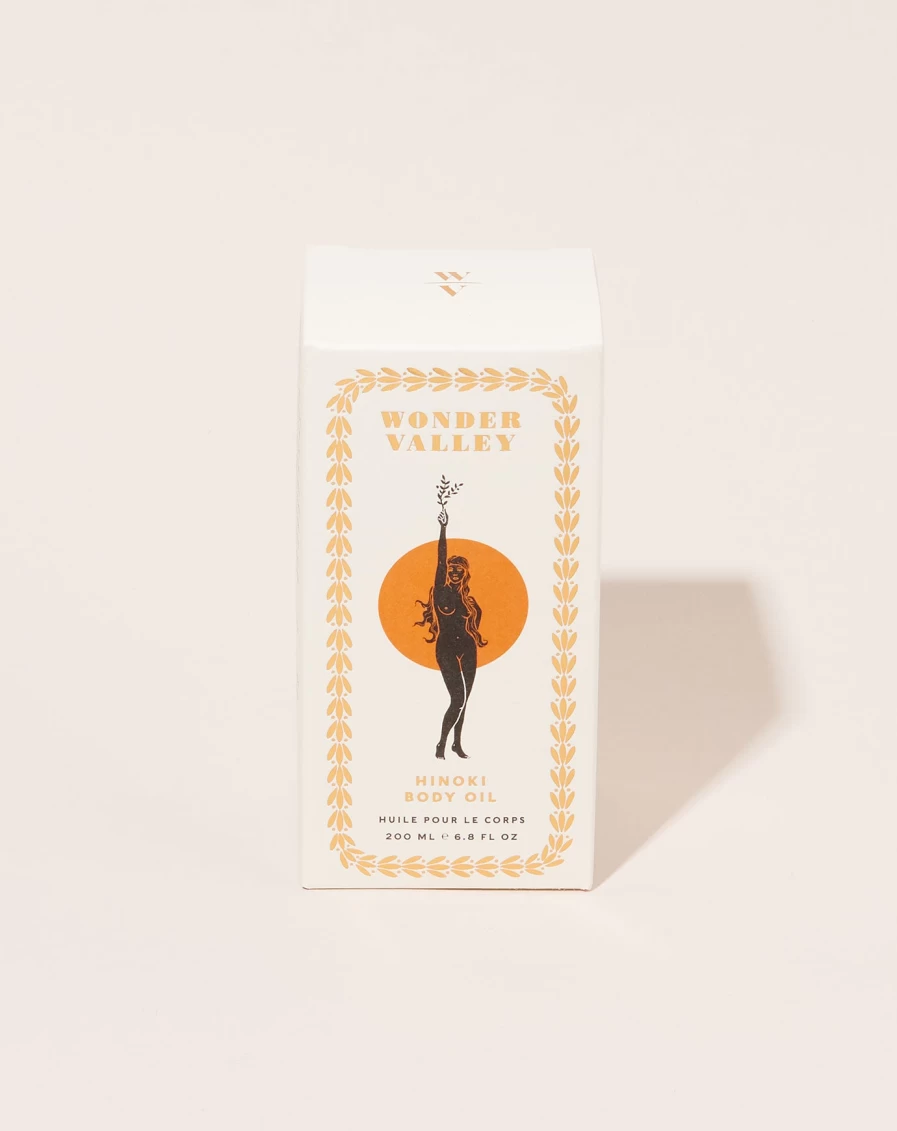Wonder Valley Hinoki Body Oil - Natural Moisturizing & Relaxing Scent for Skin Care
