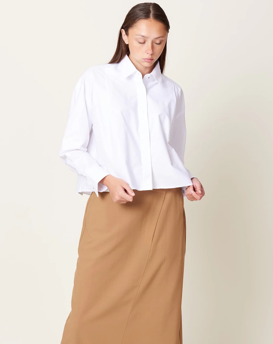 "Cordera Men's Classic White Shirt - Premium Cotton Formal Wear"