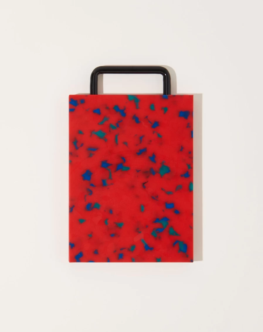 Fredericks and Mae Red Small Wood Cutting Board for Kitchen - Handcrafted Eco-Friendly