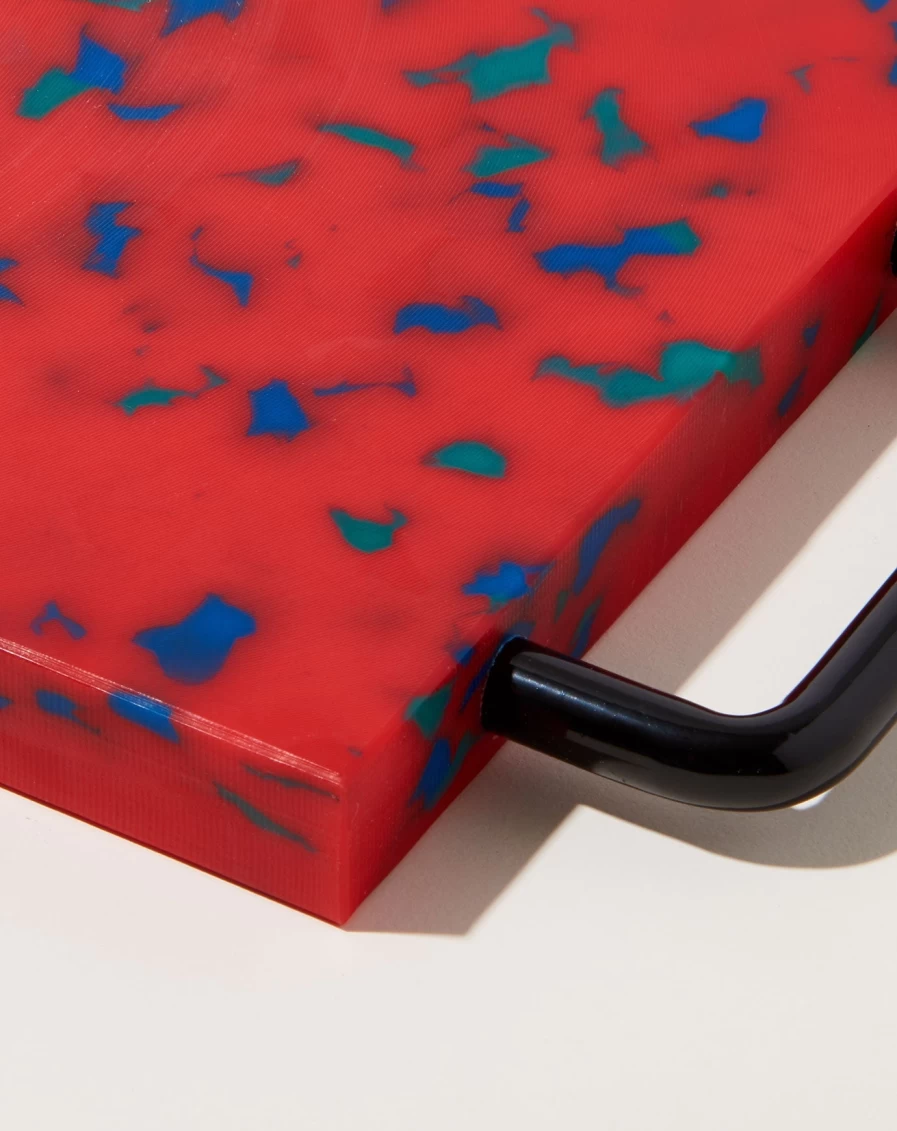 Fredericks and Mae Red Small Wood Cutting Board for Kitchen - Handcrafted Eco-Friendly