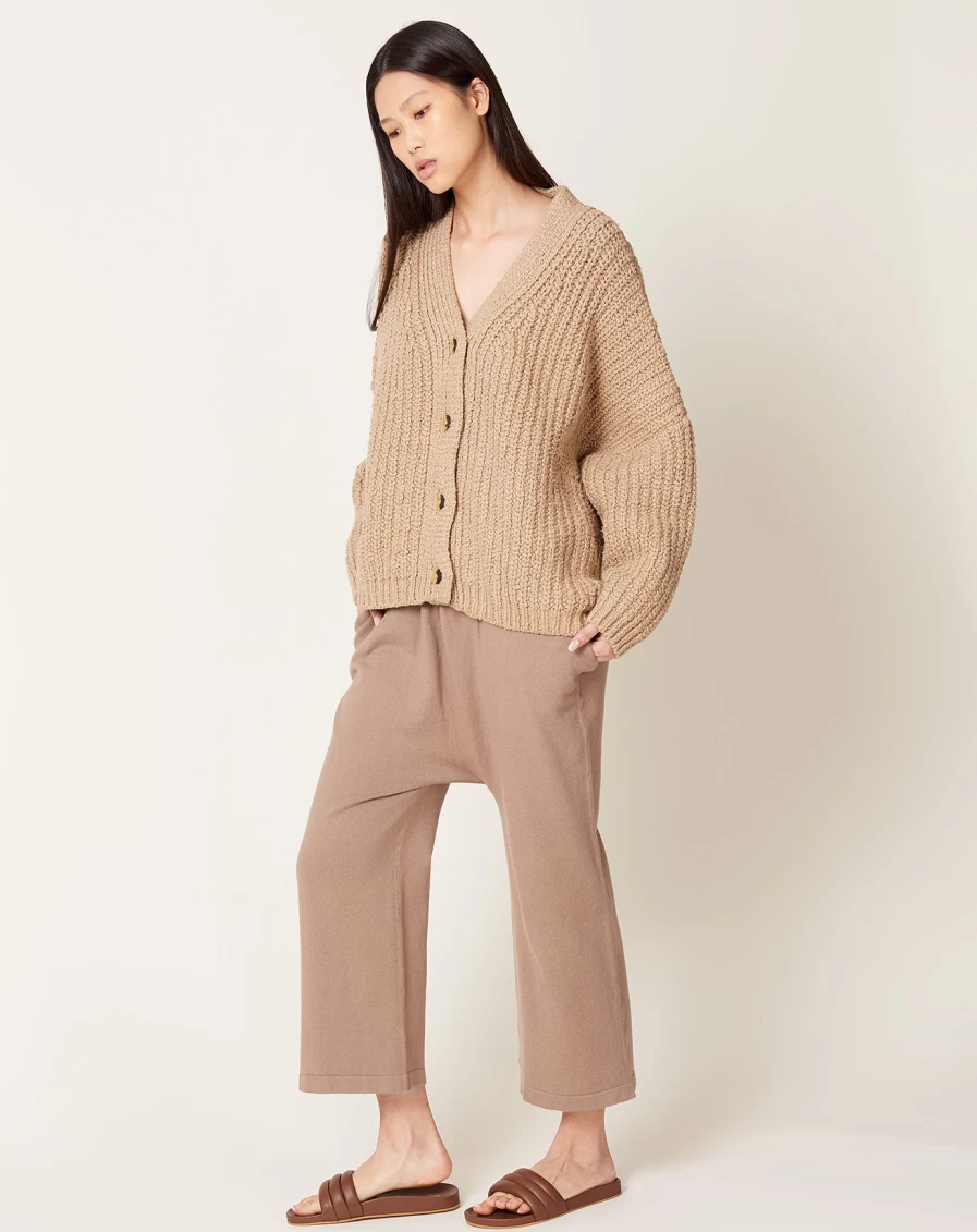 Lauren Manoogian Taupe Peg Pants - Premium Wool Trousers for Women