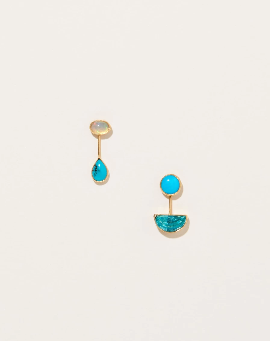 Grainne Morton Detachable Drop Earrings Xiv - Handmade Artistic Jewelry