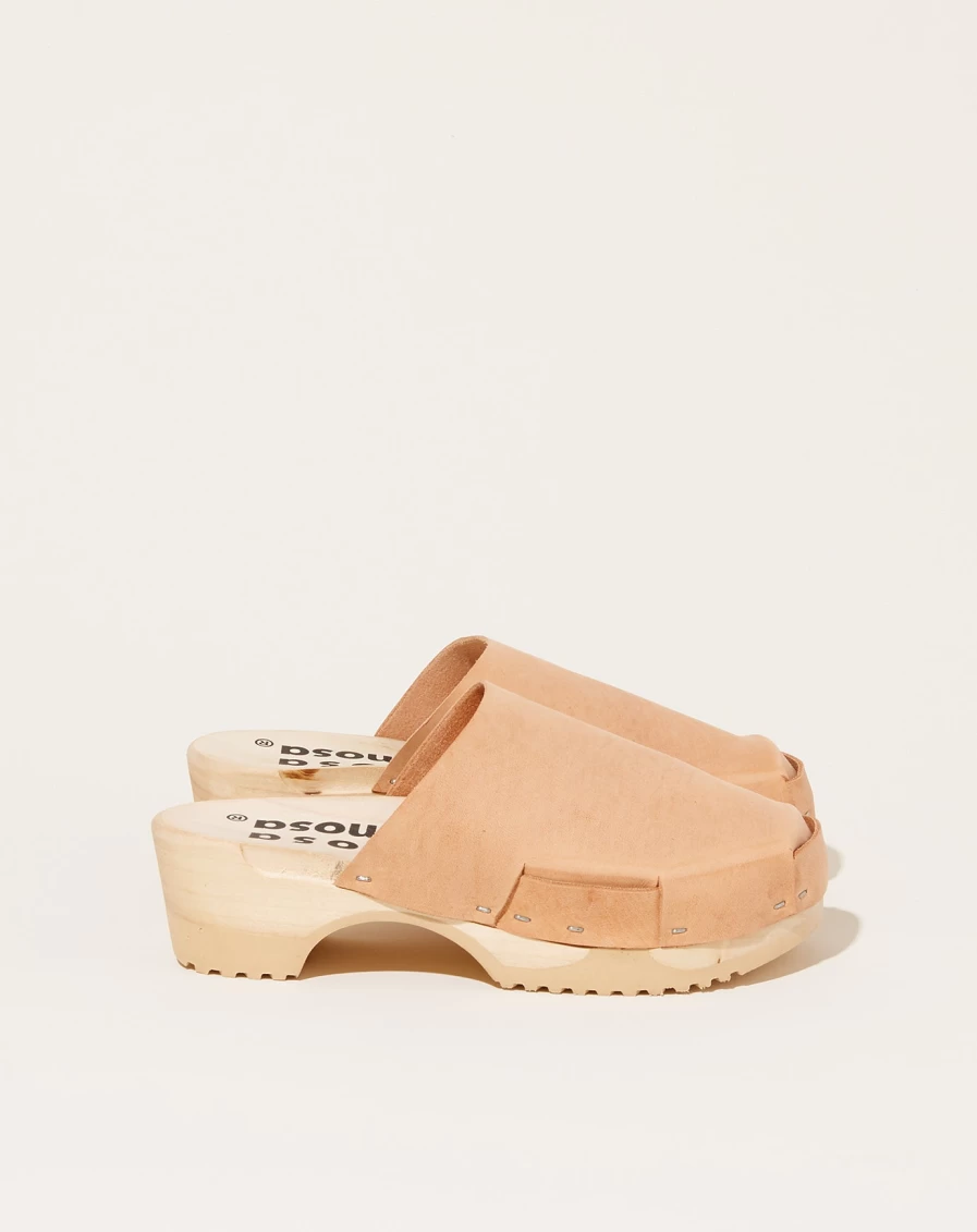 Rosa Mosa Donau Uni Clog in Cammello - Comfortable Women's Slip-On Shoes