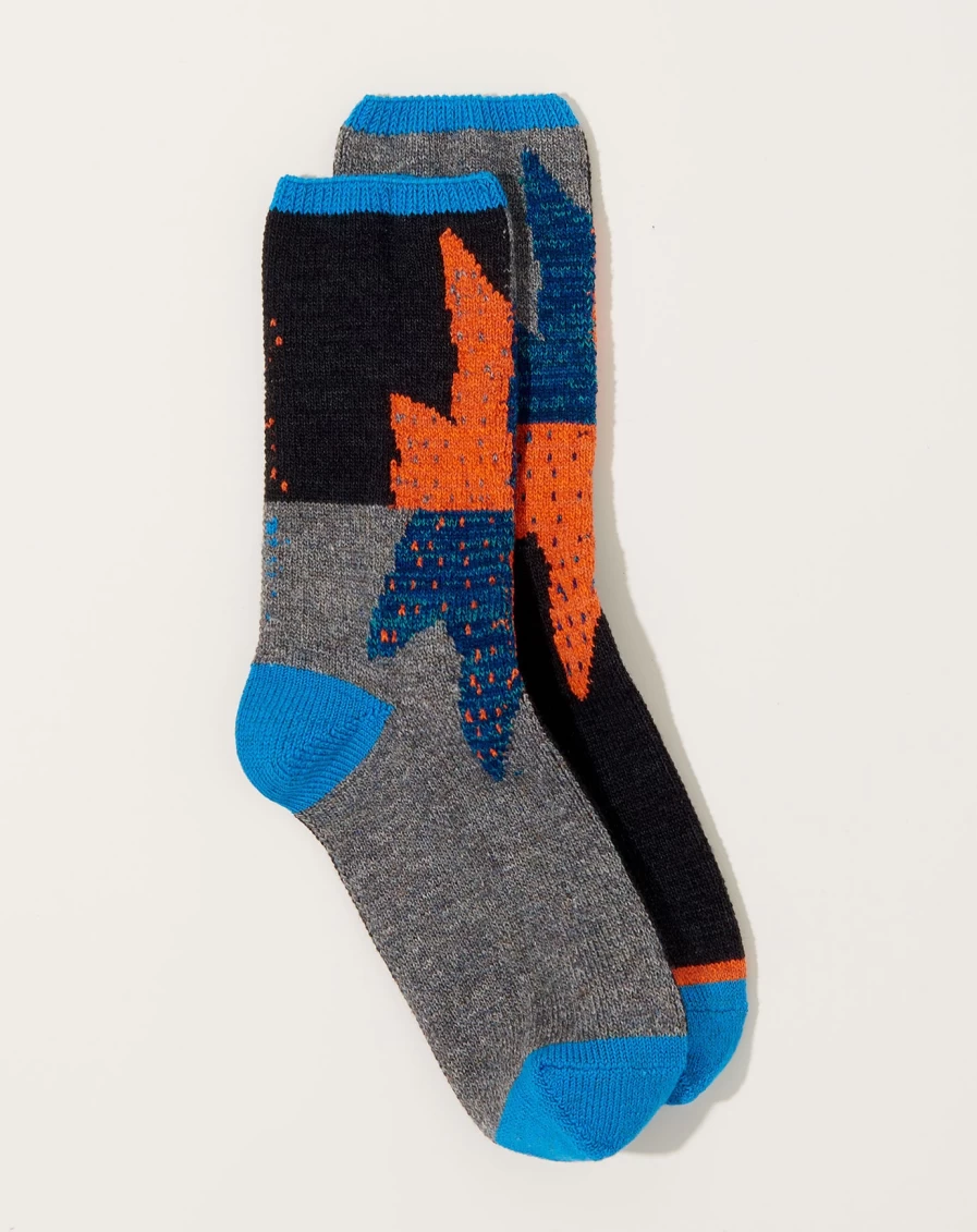 Kapital Gabetega Socks - 96 Yarns Turquoise Handmade Japanese Fashion