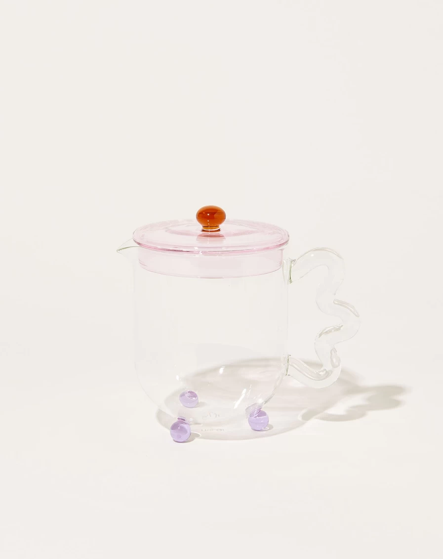 Sophie Lou Jacobsen Bloom Teapot - Elegant Floral Design Ceramic Teapot for Tea Lovers