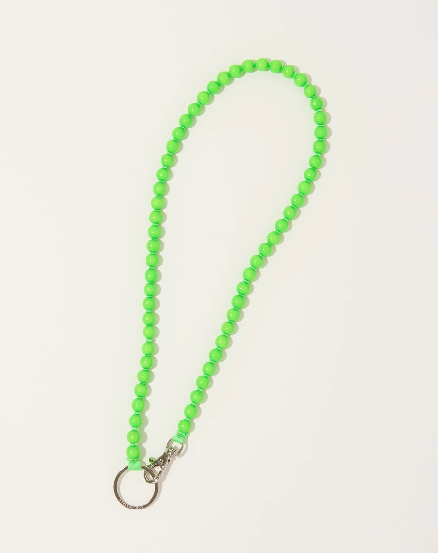 Ina Seifart Neon Green Perlen Long Keyholder – Stylish and Durable Keychain