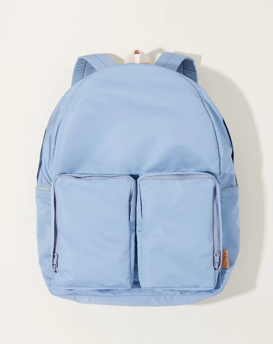 Amiacalva Sax Blue Grosgrain Backpack - Stylish Durable Daypack for Men & Women