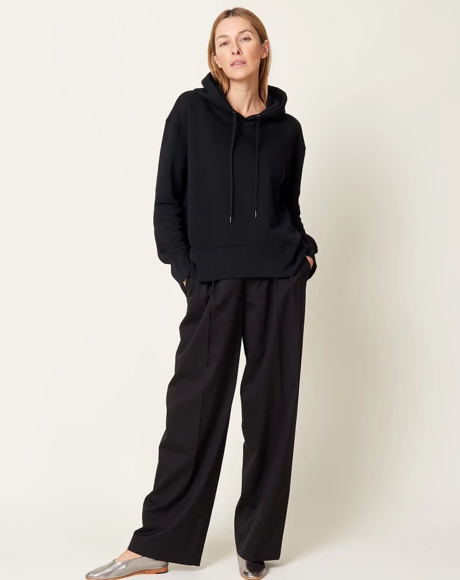 Maria McManus Black Trapeze Hoodie - Stylish Oversized Women's Pullover