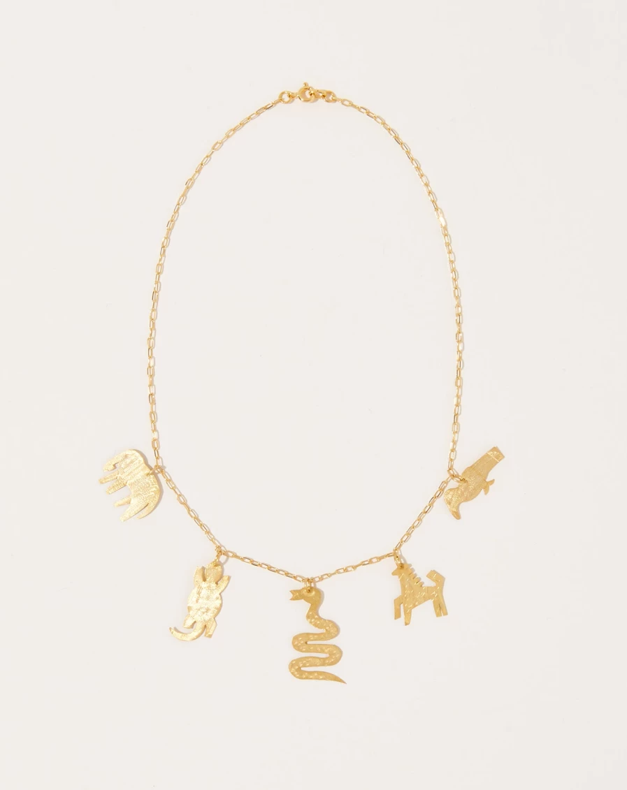 Après Ski Animal Charm Necklace - Elegant Wildlife Jewelry Collection