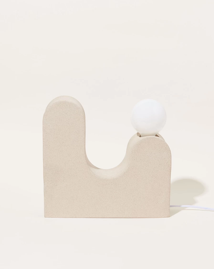 SIN Speckled Ceramic Table Lamp - Handcrafted Rolling Hills Design for Modern Home Decor