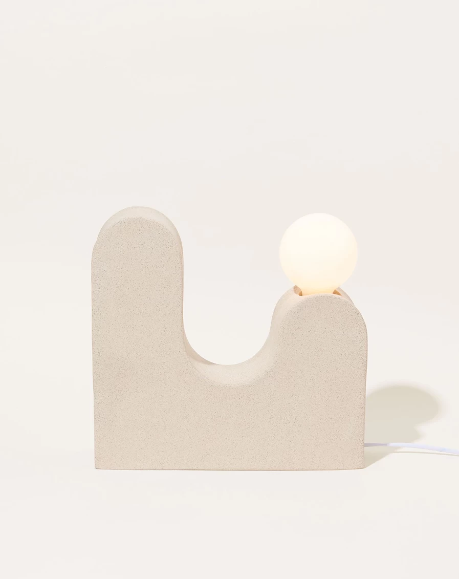 SIN Speckled Ceramic Table Lamp - Handcrafted Rolling Hills Design for Modern Home Decor