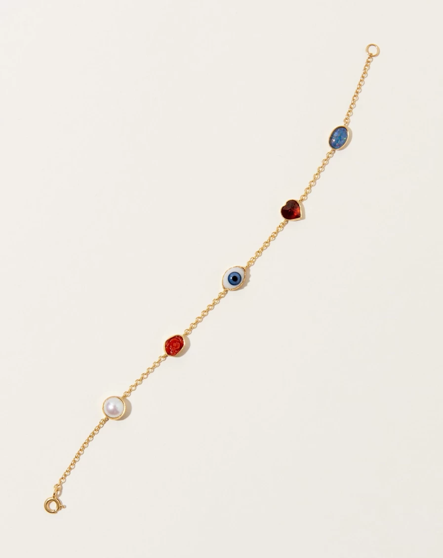 Grainne Morton Mini Charm Bracelet Set - Five Unique Handcrafted Bracelets