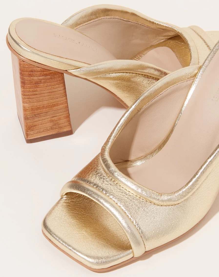 Rachel Comey Anora Sandal in Old Gold - Women's Luxury Leather Strappy Heels