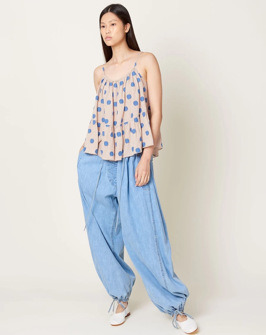 Rachel Comey Mona Pant - Celeste Vista Denim Women's High-Rise Straight-Leg Jeans