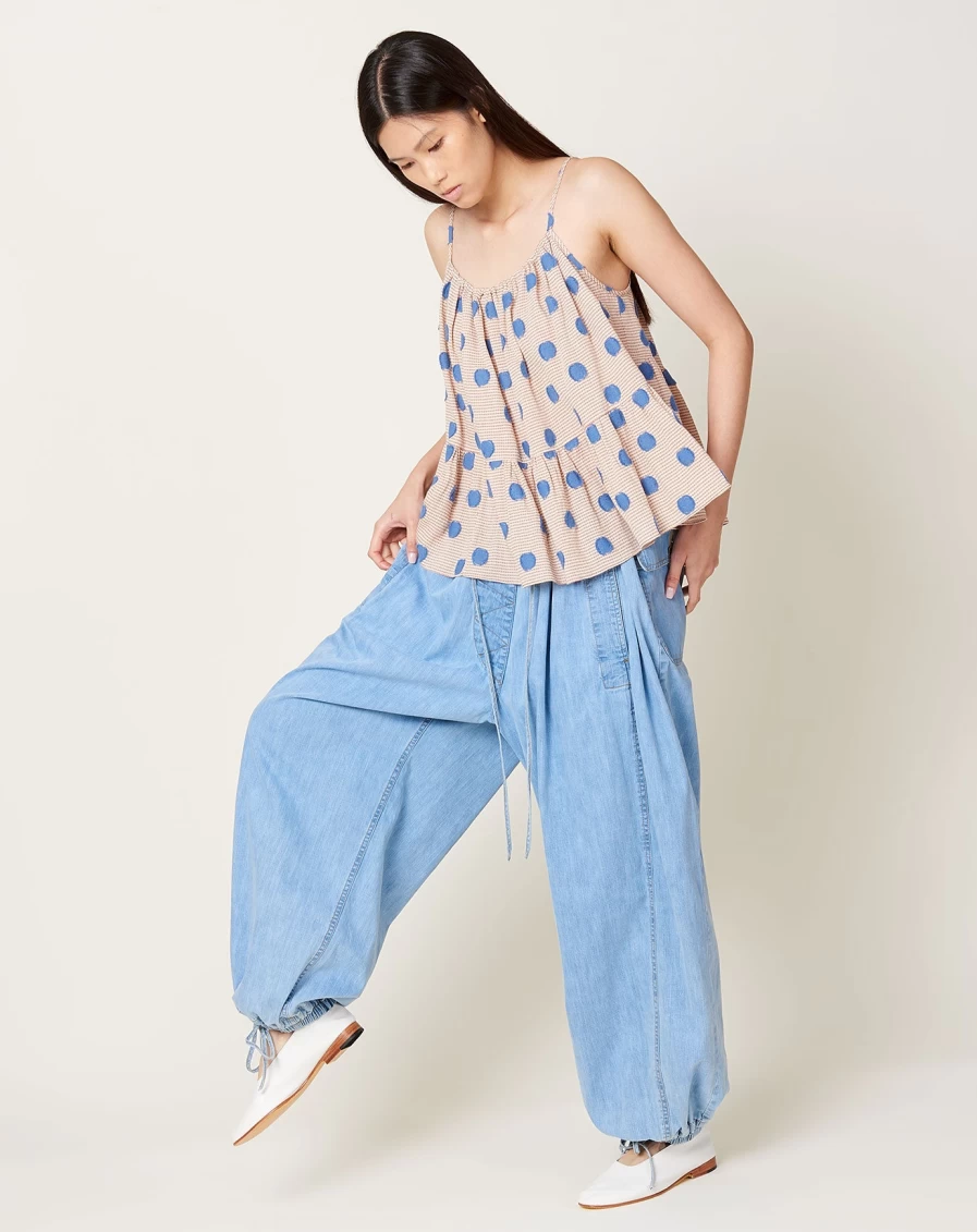 Rachel Comey Mona Pant - Celeste Vista Denim Women's High-Rise Straight-Leg Jeans