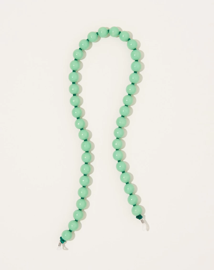 Ina Seifart Pastel Green Eyeglass Chain – Big, Stylish & Adjustable Unisex Glasses Holder
