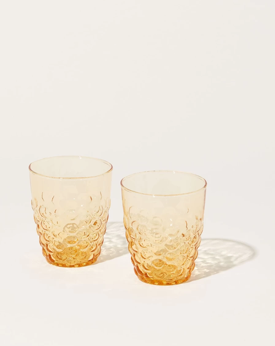 "Il Buco Vita Amber Honeycomb Design Insulated Tumbler – Reusable & Stylish"