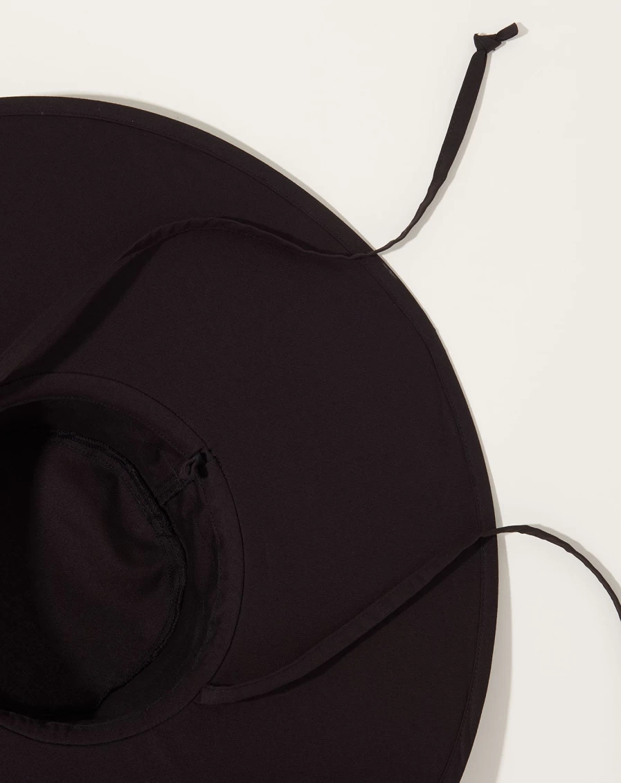 Baggu Packable Black Sun Hat for Travel & Outdoor Protection