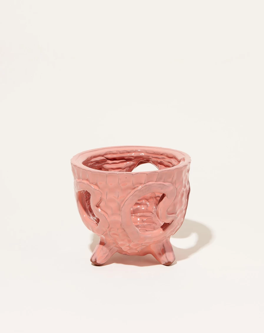 Sean Gerstley Coral Mini Fruit Bowl - Handmade Ceramic Small Serving Dish for Kitchen & Dining