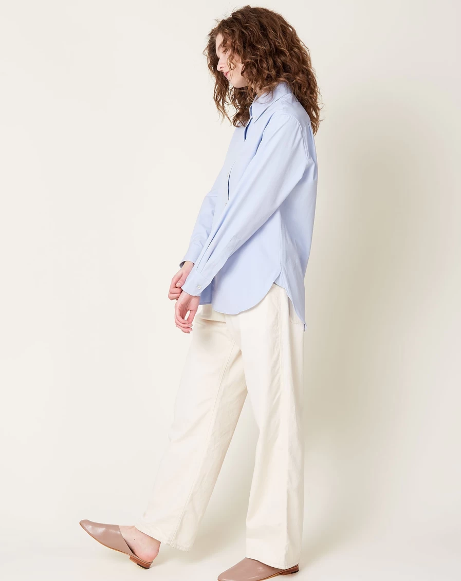 Studio Nicholson Bissett Shirt In Mist - Premium Cotton Oversized Button-Down for Men & Women