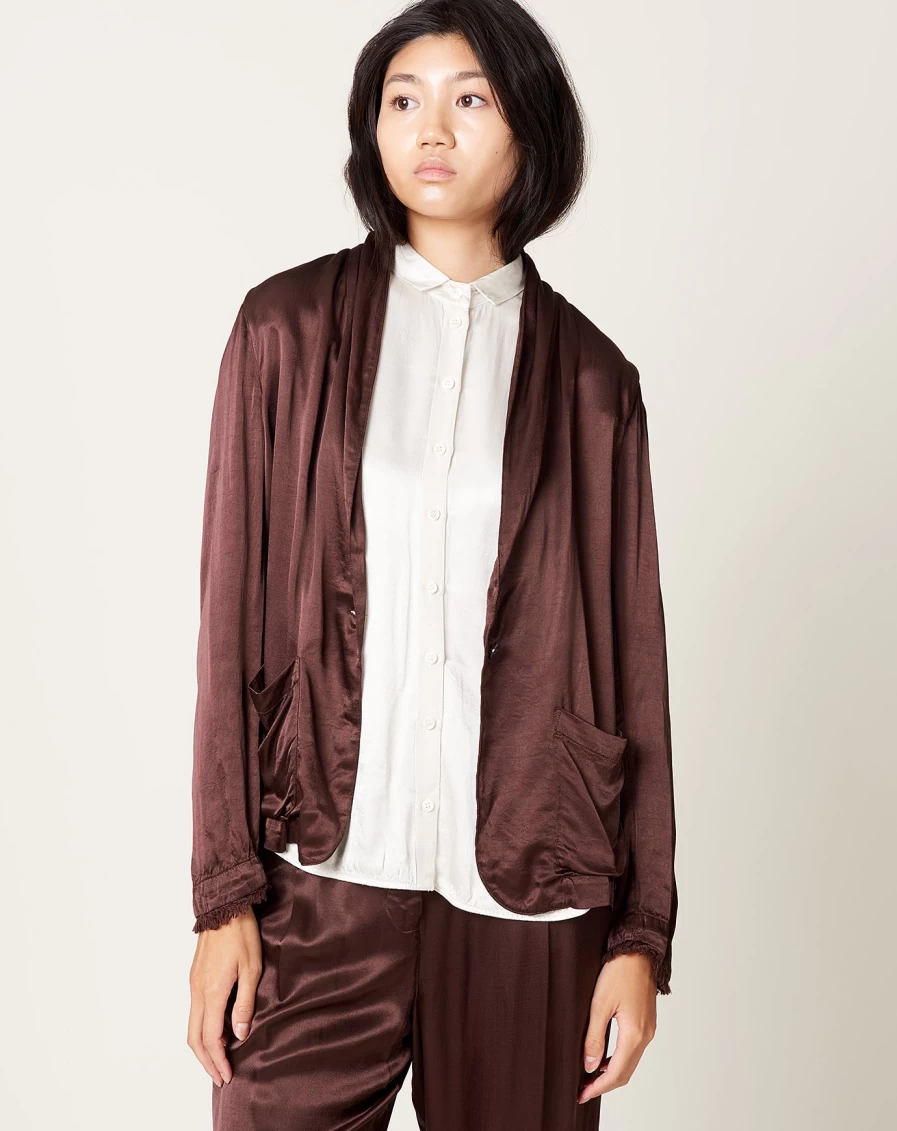 Raquel Allegra Jai Chocolate Brown Jacket