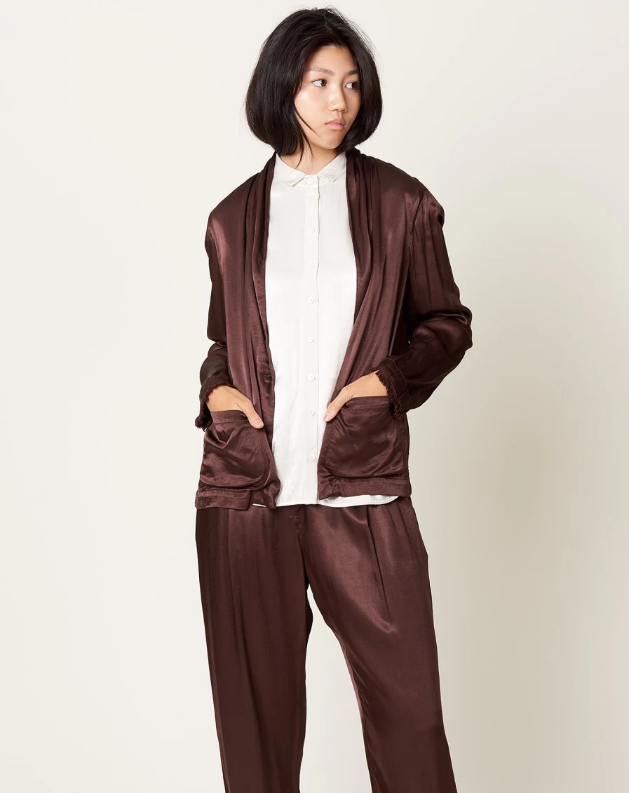 Raquel Allegra Jai Chocolate Brown Jacket