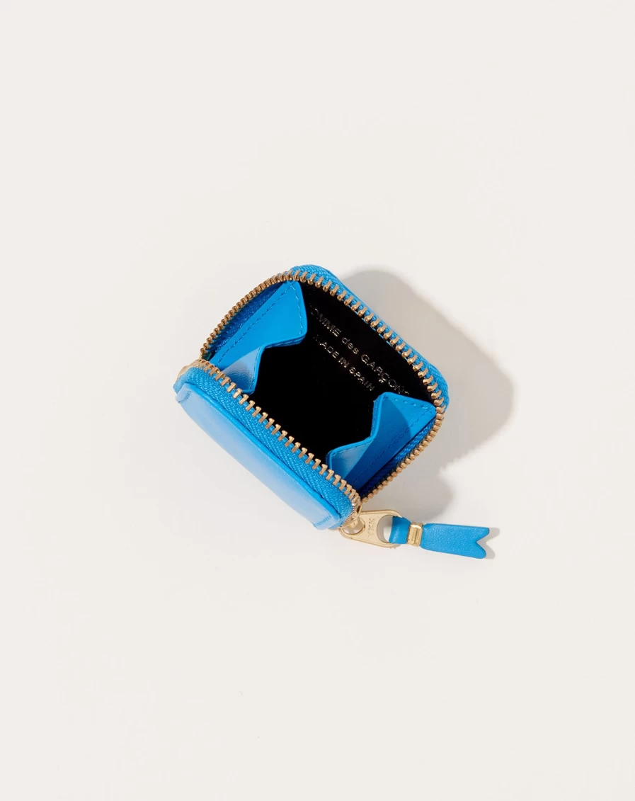 Comme des Garçons Classic Blue Line Wallet Coin Purse for Men and Women