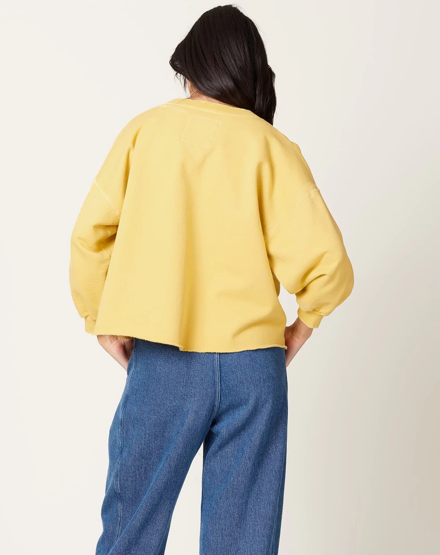 Rachel Comey Daffodil Yellow Fond Sweatshirt - Soft Cotton Oversized Pullover