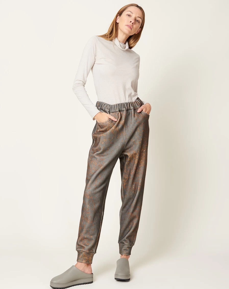 Anntian Brown Leaf Fleece Jogger Pants for Men Women Comfortable Casual Lounge Sweatpants