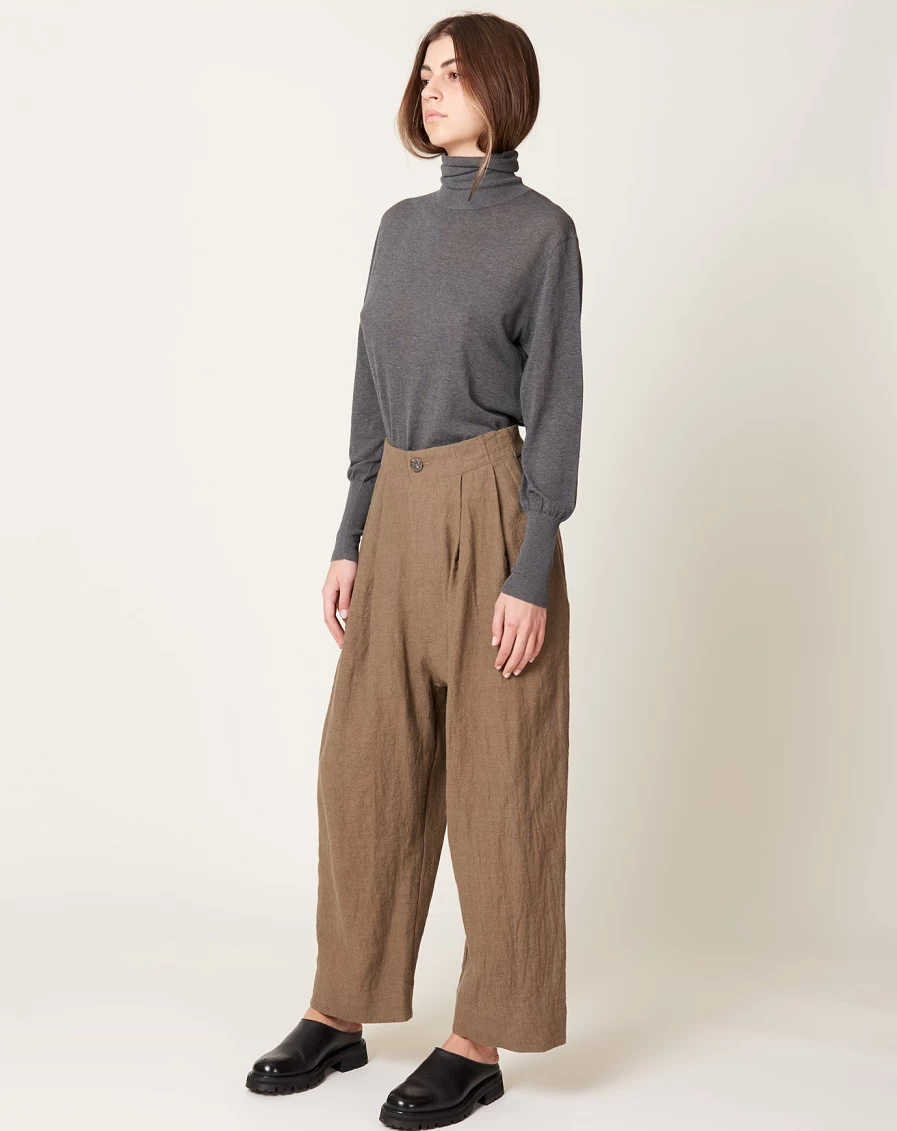 Lauren Manoogian Como Trouser in Loam - Premium Women's Pants