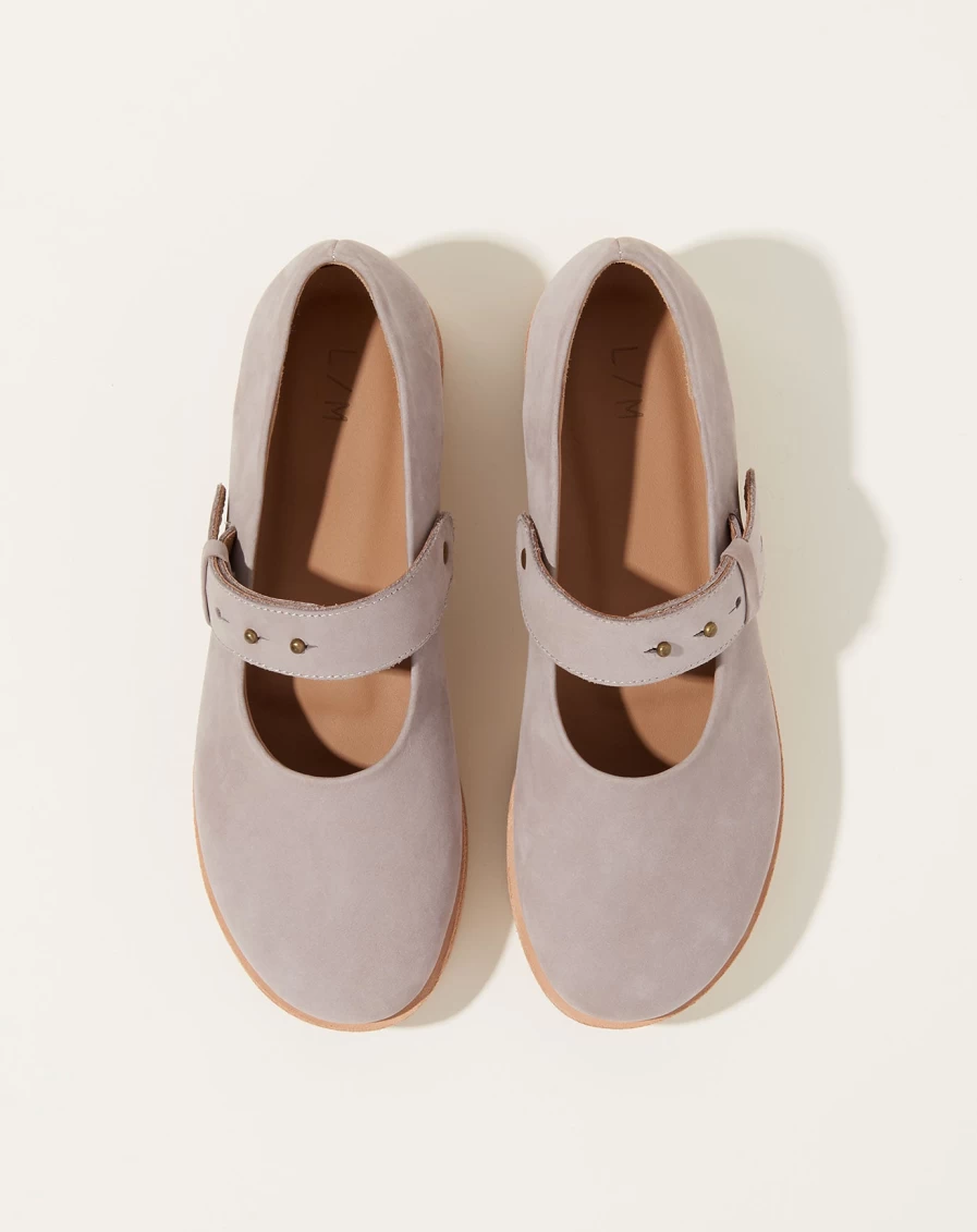 Lauren Manoogian Gris Raw Stud Leather Shoes