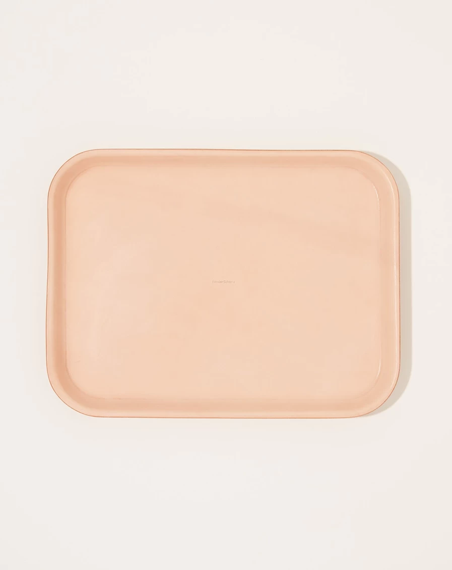 Hender Scheme Natural Leather Tray L - Handcrafted Organizer for Desk & Jewelry