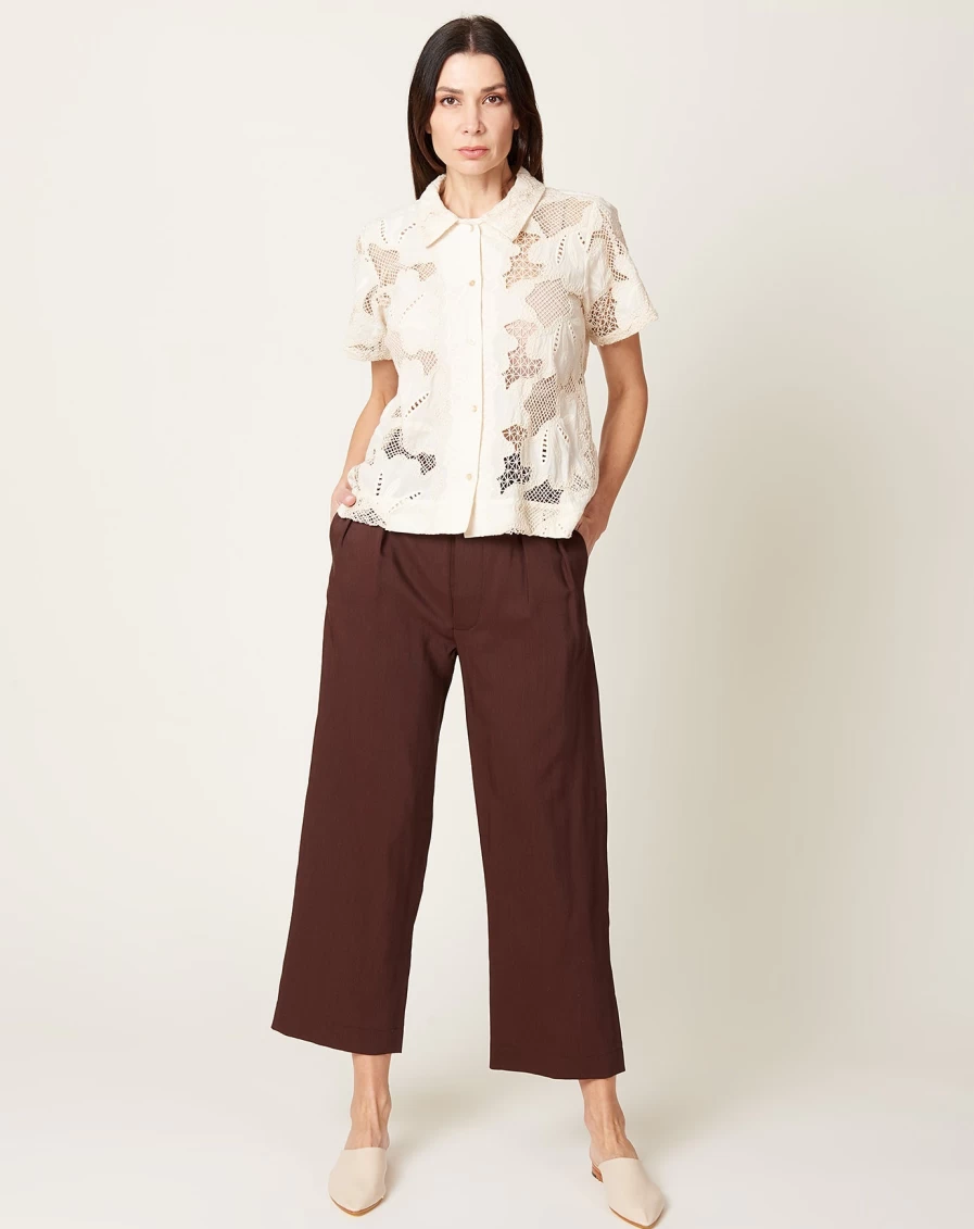 Caron Callahan William Chocolate Brown Pant - Classic Fit Men's Trousers