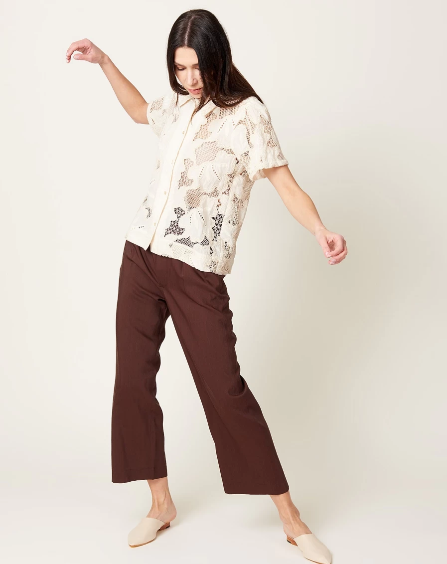 Caron Callahan William Chocolate Brown Pant - Classic Fit Men's Trousers