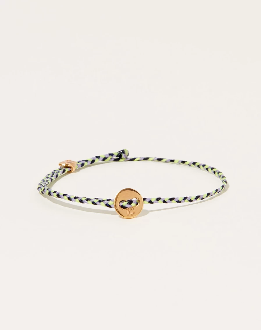 SCOSHA Neon Yellow & Lavender Signature Slider Adjustable Bracelet