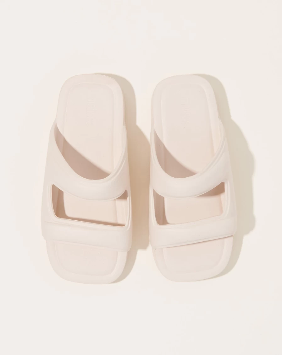 Melissa Beige Slide Sandals - Free Comfortable Summer Slides for Women