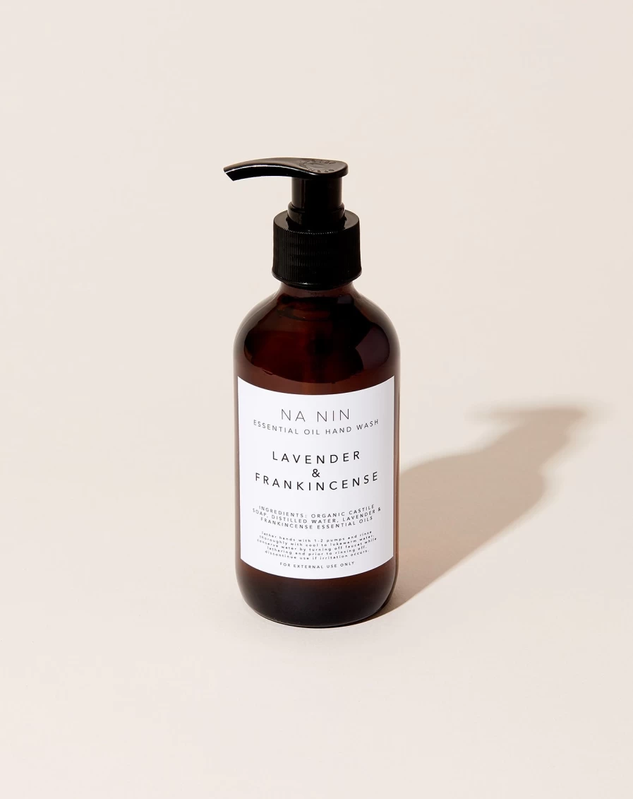 Na Nin Lavender & Frankincense Essential Oil Hand Wash - Natural Aromatherapy Soap for Relaxation & Skin Care