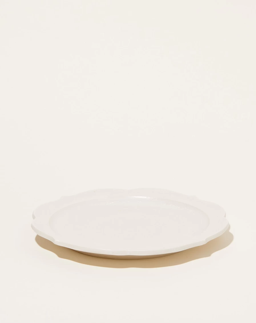 Monohanako Large White Chakra Healing Plate for Energy Balancing & Decoration