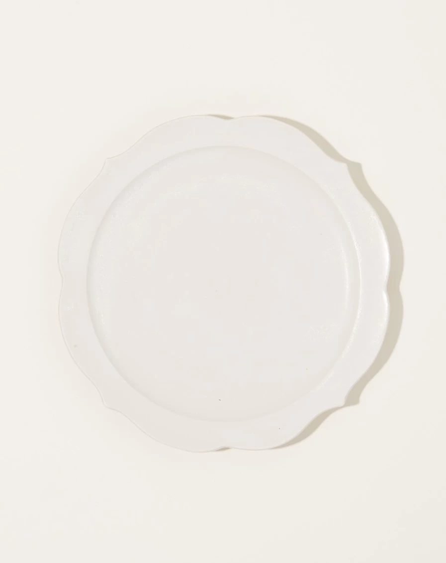 Monohanako Large White Chakra Healing Plate for Energy Balancing & Decoration