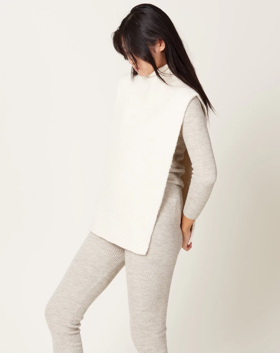 "Lauren Manoogian Raw White Tabard – Organic Cotton Overshirt"